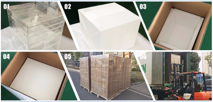 Clear Acrylic Flowers Box Packing