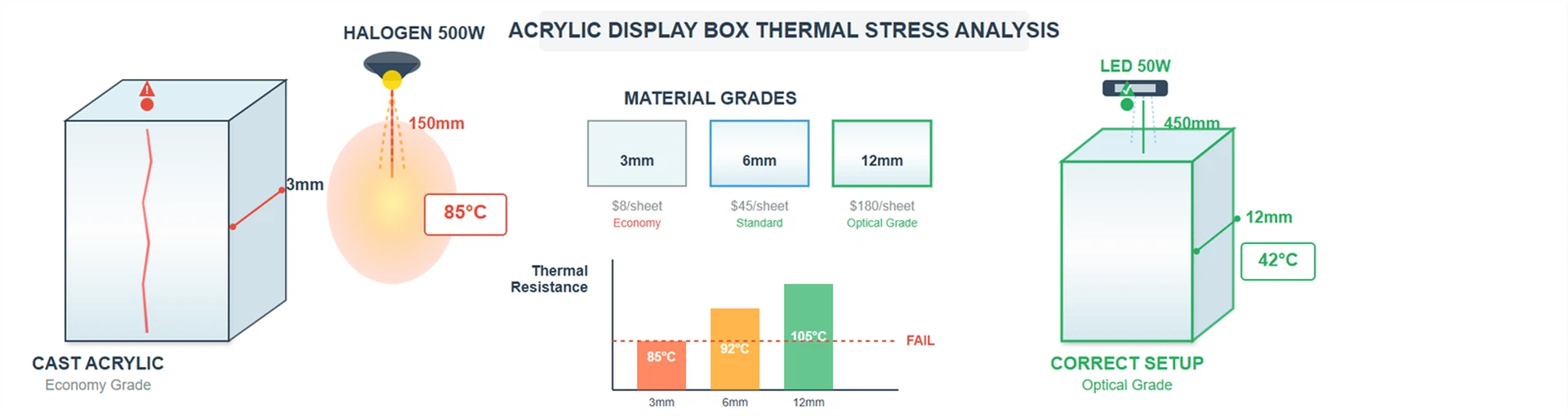 Acrylic Display Boxes for Convention Displays Acrylic Display Boxes for Convention Displays