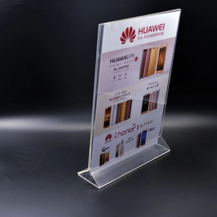 High Quality Transparent Acrylic Outdoor Sign Holders Sign Stands