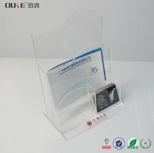 Countertop Customized A4 Acrylic Brochure Stand