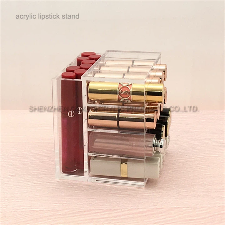 Custom Plastic Makeup Holder Collection Of Lipstick Acrylic Makeup Storage Containers