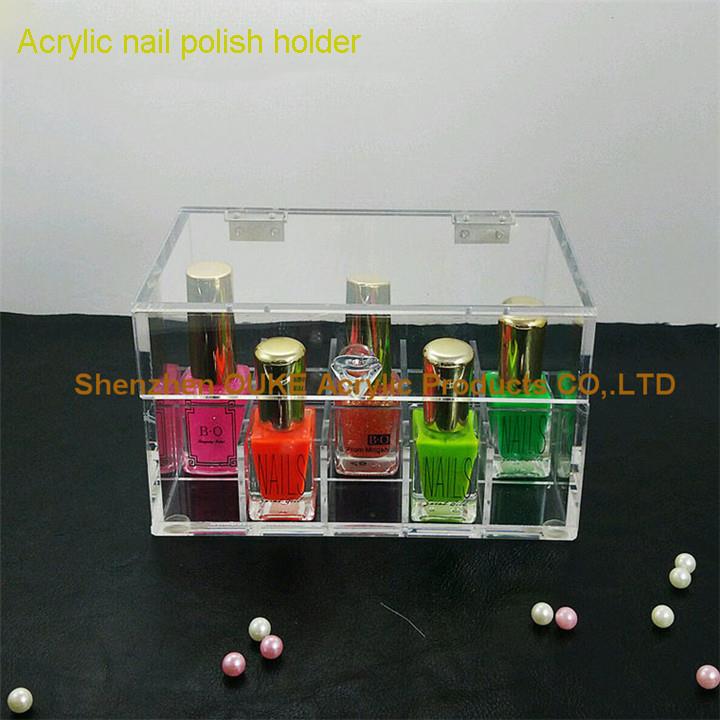 Acrylic nail polish holder