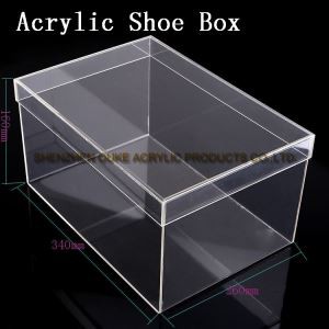 Factory Custom Size Acrylic Display Case Making A Plexiglass Box For Shoe