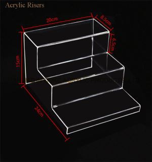 Tabletop Acrylic Shoe Risers Buffet Risers And Stands For Sale