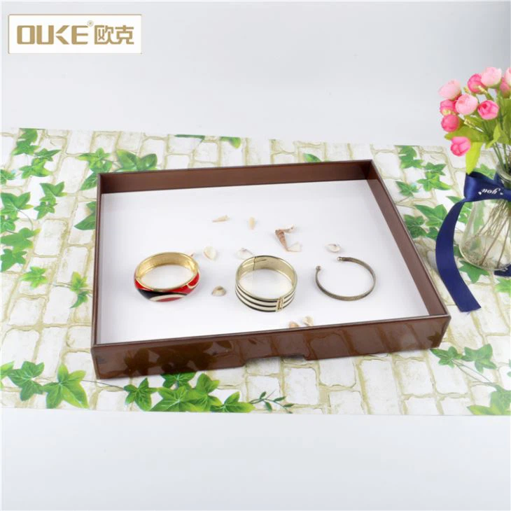 Brown Large Acrylic Jewelry Tray