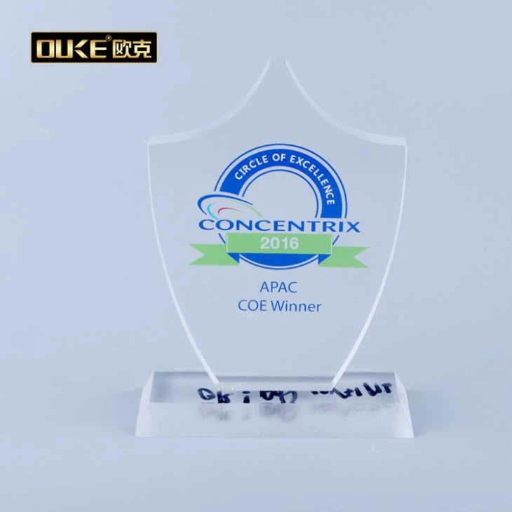 Clear Acrylic Trophy Award Blanks
