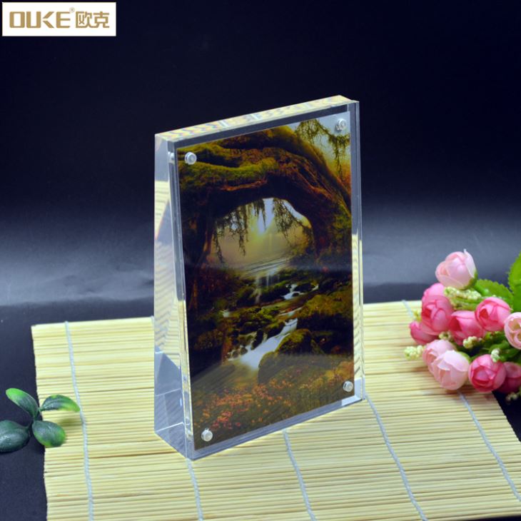 Custom Perspex Clear Acrylic Block Frame