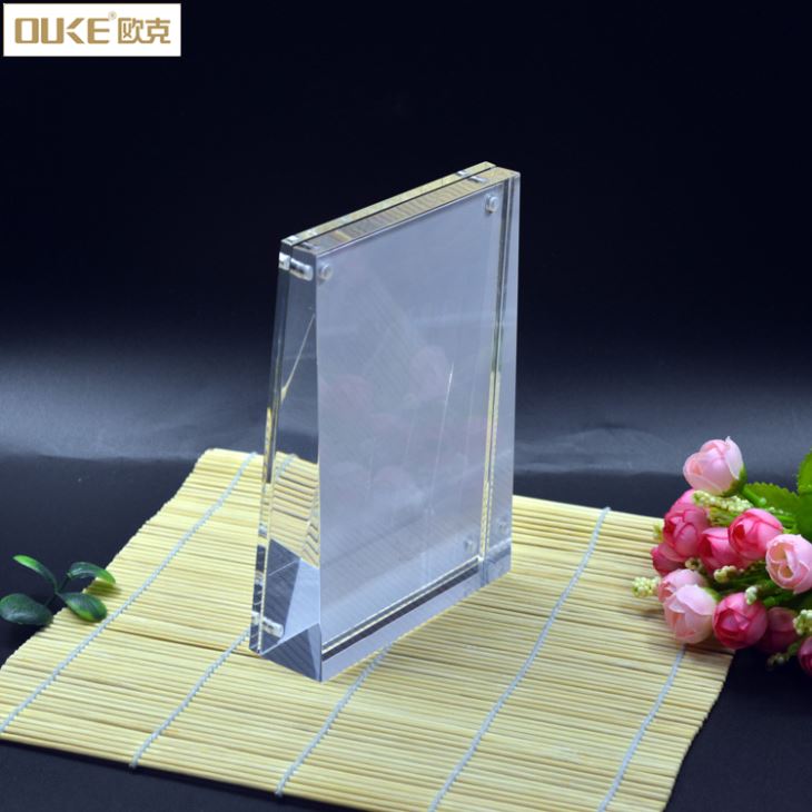Custom Perspex Clear Acrylic Block Frame