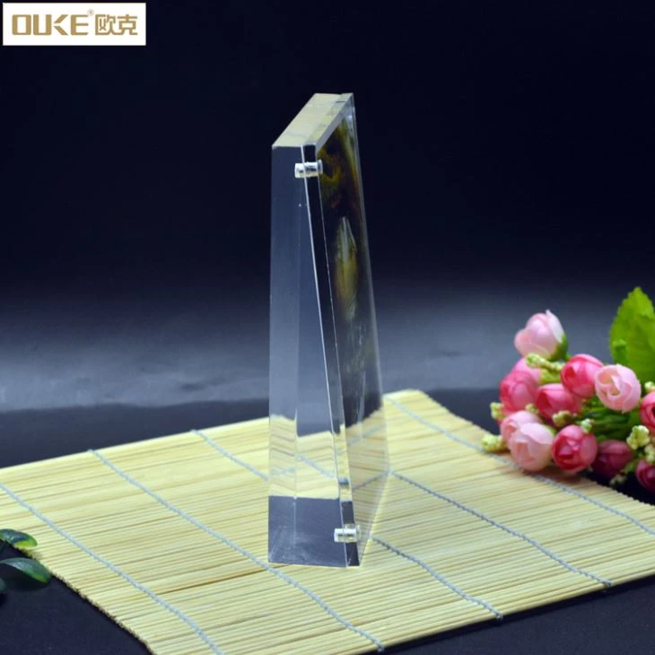 Custom Perspex Clear Acrylic Block Frame