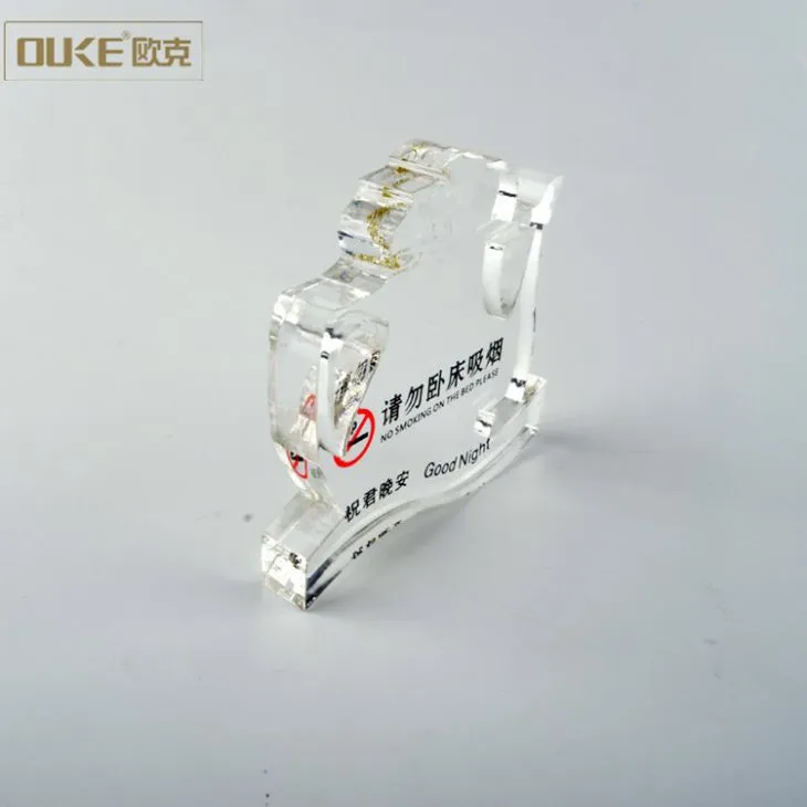 Engraved Printed Acrylic Hotel Sign For Room