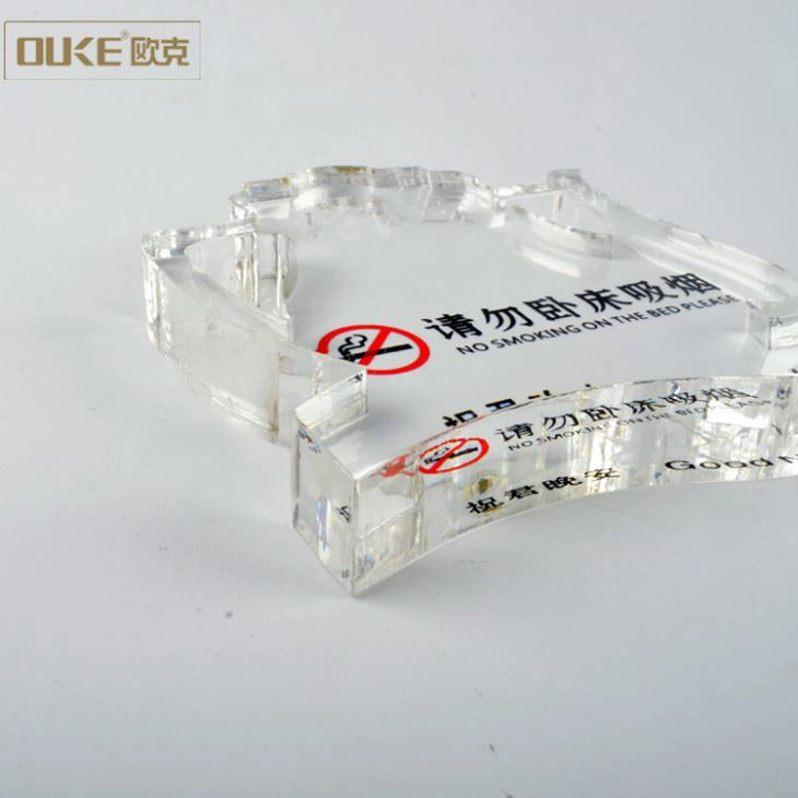 Engraved Printed Acrylic Hotel Sign For Room