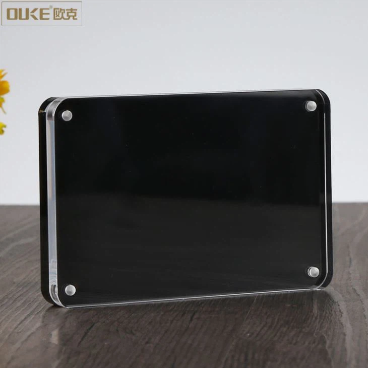 Home Decoration Clear Black Acrylic Photo Frames