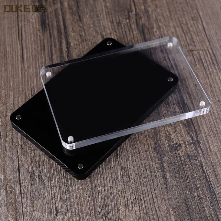 Home Decoration Clear Black Acrylic Photo Frames