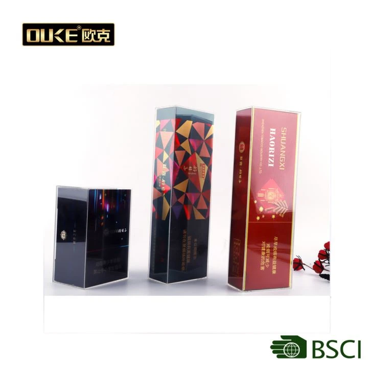 Custom Clear Acrylic Tobacco Advertising Display Box
