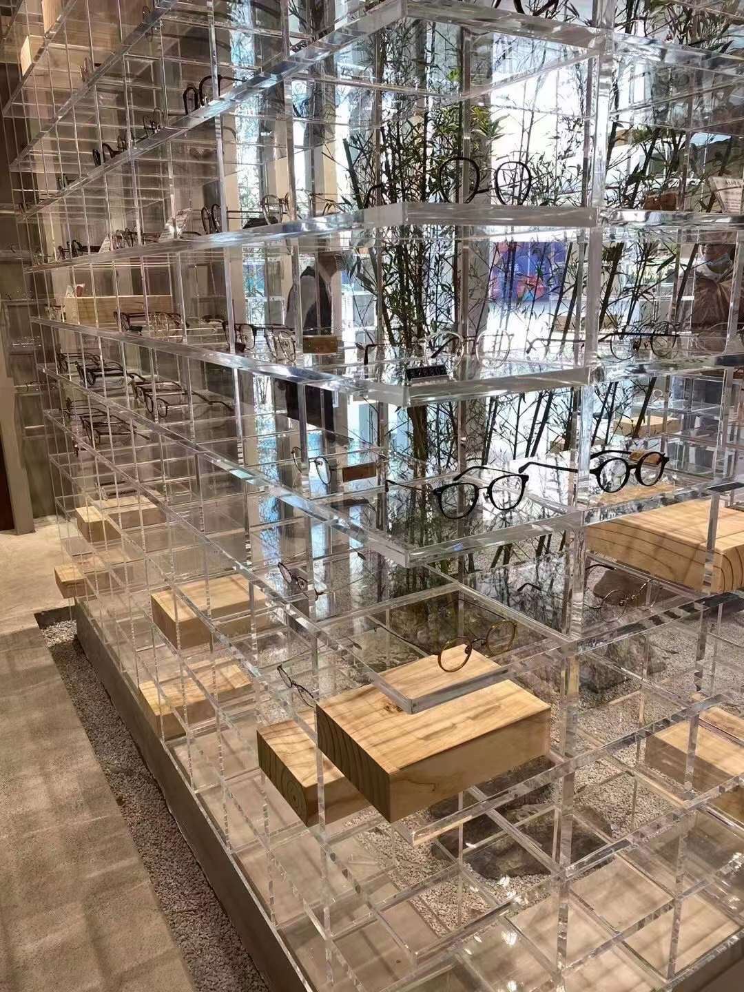 Retail Shop Acrylic Glasses Display Rack