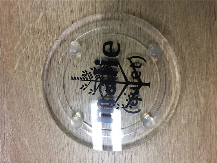 Round Acrylic Coaster & Acrylic Cup Holder